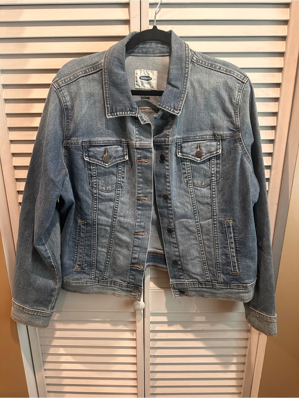 Old Navy Medium Wash Blue Denim Trucker Jacket